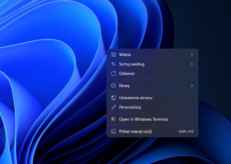 Windows 11 - jak przywrócić klasyczne menu kontekstowe? 4 windows 11 jak wlaczyc menu kontekstowe